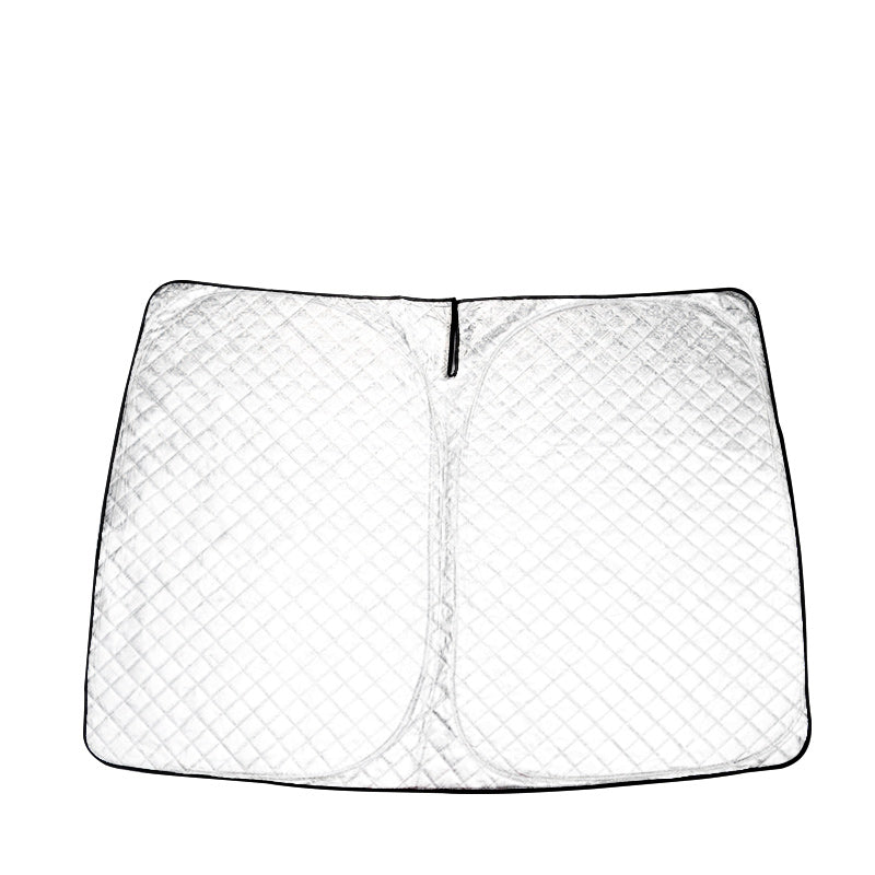 フロントガラス用 サンシェード ノア/ヴォクシー90系 4層構造 遮光フロントシェード カーサンシェード 日よけ 紫外線対策 内装 パーツ UVカット 収納袋付