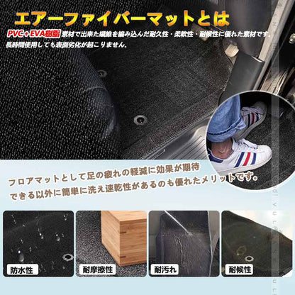 エアーファイバーマット アルファード/ヴェルファイア 30系 3枚 フロアマット カーマット キズや汚れ防止 内装 カスタム パーツ 消臭 抗菌効果 アクセサリー