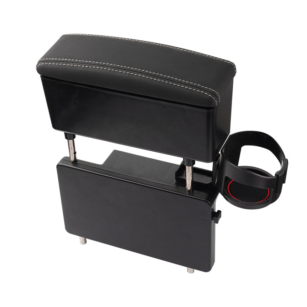 隙間収納ボックス付 車用アームレスト ドリンクホルダー追加 運転席側/助手席側から選べる 高さ調節可 隙間 小物収納 車用収納ポケット内装 パーツ RAV4 50系