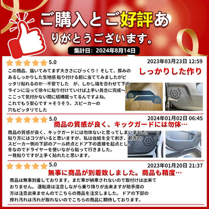 レザー調 ドアキックガード ノア/ヴォクシー90系 2枚 ドアプロテクター フロント 保護 ドアトリム 内装 パーツ エアロ アクセサリー カスタム トヨタ