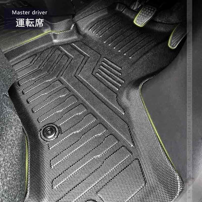 新型 アトレー S700V/S710V 3Dフロアマット 3枚 TPE材質 立体成型 カーマット ズレ防止 内装 カスタム パーツ 運転席 助手席 アクセサリー ハイゼットカーゴ