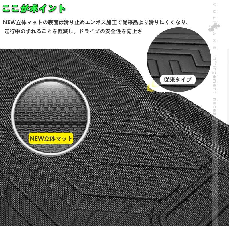 デッキボード下段用 3Dラゲッジマット ノア/ヴォクシー90系 ラゲッジアンダーマット TPE材質 立体成型 カーマット 内装 カスタム パーツ 抗菌 トランクマット