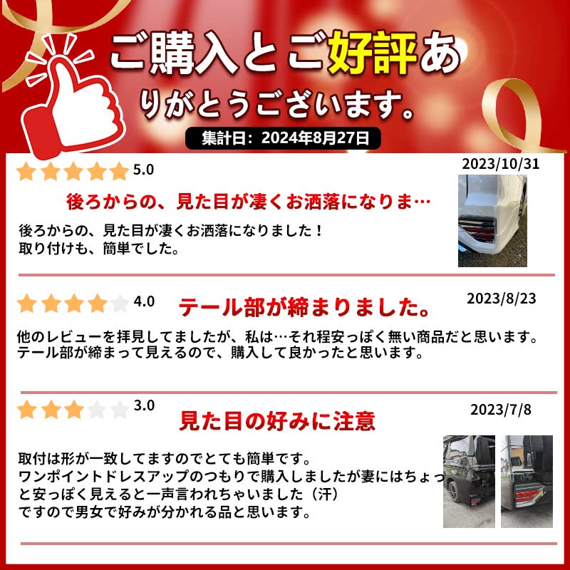 リアリフレクターガーニッシュ ノア/ヴォクシー 90系 メッキ仕上げ リフレクターカバー エアロ アクセサリー 外装 パーツ カスタム トヨタ NOAH VOXY