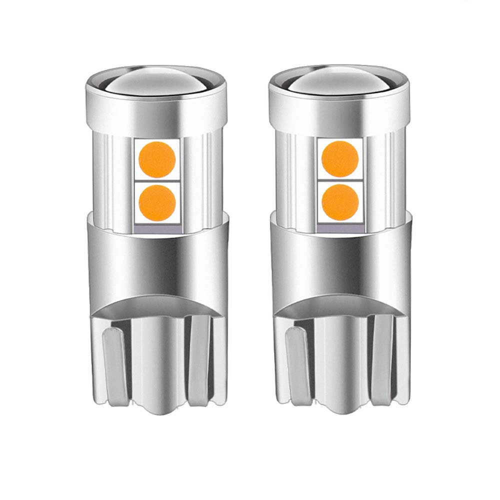 T10 LEDポジションランプ 2個セット 無極性 ポジション/ナンバー灯などにオススメ LEDバルブ ホワイト ポジションランプ ウェッジ球 内装 パーツ