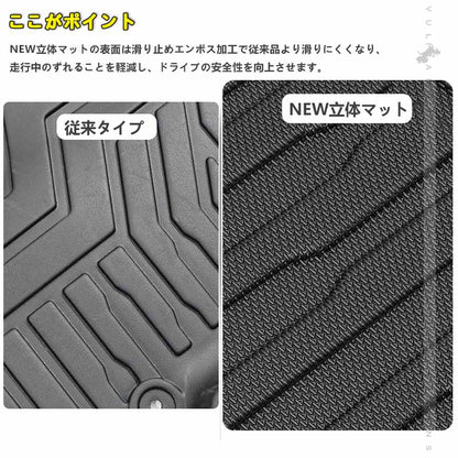 NEW立体マット ノア90系 ヴォクシー90系 3Dフロアマット インパネ一体型センターコンソールボックス仕様車 2枚 TPE樹脂 カーマット ズレ防止 内装 パーツ
