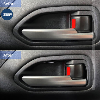 ノア 90系 ヴォクシー 90系 インナードアハンドルLEDイルミ 8色発光 オーロラモード 記憶機能 内装 パーツ トヨタ ドアハンドルカバー LEDイルミ NOAH VOXY