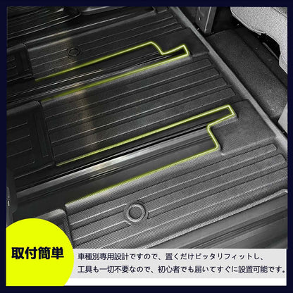 ステップワゴン RP6 RP7 RP8 AIR･SPADA 3列目 3Dフロアマット TPE材質 立体成型 カーマット ズレ防止 内装 カスタム パーツ 消臭 抗菌効果 用品 アウトドア