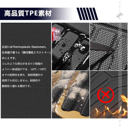 ステップワゴン RP6 RP7 RP8 AIR･SPADA 3列目 3Dフロアマット TPE材質 立体成型 カーマット ズレ防止 内装 カスタム パーツ 消臭 抗菌効果 用品 アウトドア
