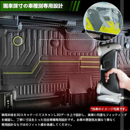 ステップワゴン RP6 RP7 RP8 AIR･SPADA 3列目 3Dフロアマット TPE材質 立体成型 カーマット ズレ防止 内装 カスタム パーツ 消臭 抗菌効果 用品 アウトドア