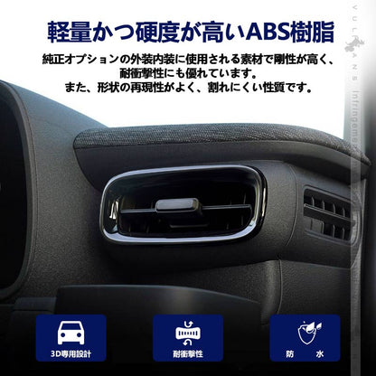 新型シエンタ 10系 フロント エアコン吹き出し口パネル ピアノブラック サイドダクトパネル カバー エアコン カバー ガーニッシュ 内装 パーツ ABS樹脂 トヨタ