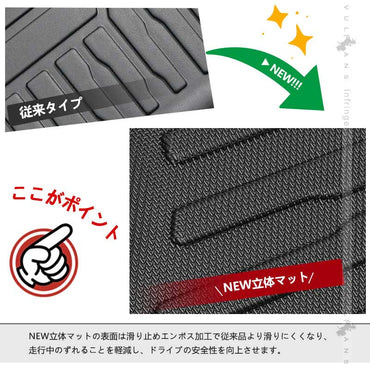 エブリィ バン DA17V 3Dセカンドマット&シートバックマット 2列目 TPE材質 立体 カーマット ズレ防止 内装 カスタム パーツ リアシート エブリイバン スズキ