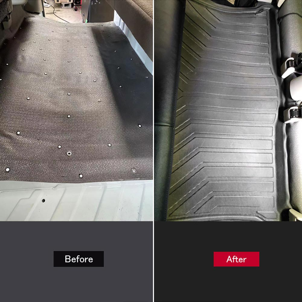 エブリィ バン DA17V 3Dセカンドマット&シートバックマット 2列目 TPE材質 立体 カーマット ズレ防止 内装 カスタム パーツ リアシート エブリイバン スズキ