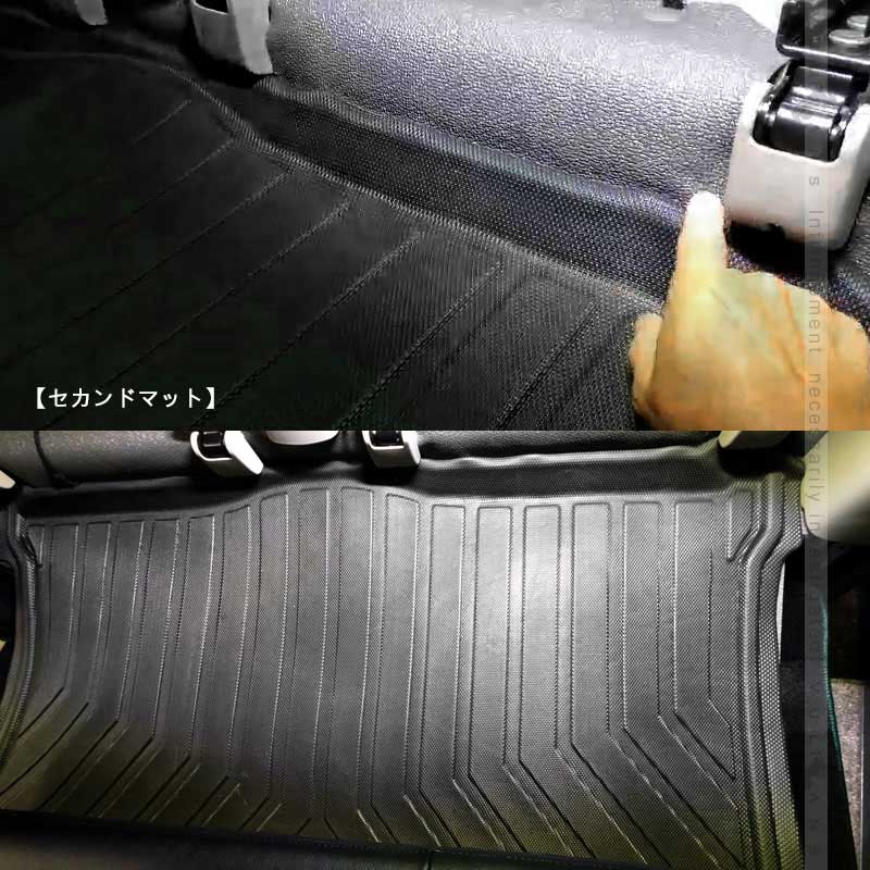 エブリィ バン DA17V 3Dセカンドマット&シートバックマット 2列目 TPE材質 立体 カーマット ズレ防止 内装 カスタム パーツ リアシート エブリイバン スズキ
