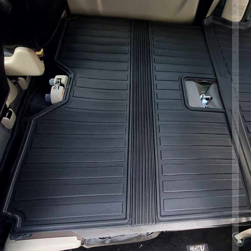 エブリィ バン DA17V 3Dセカンドマット&シートバックマット 2列目 TPE材質 立体 カーマット ズレ防止 内装 カスタム パーツ リアシート エブリイバン スズキ