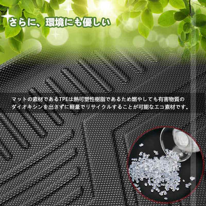 エブリィ バン DA17V 3Dセカンドマット&シートバックマット 2列目 TPE材質 立体 カーマット ズレ防止 内装 カスタム パーツ リアシート エブリイバン スズキ