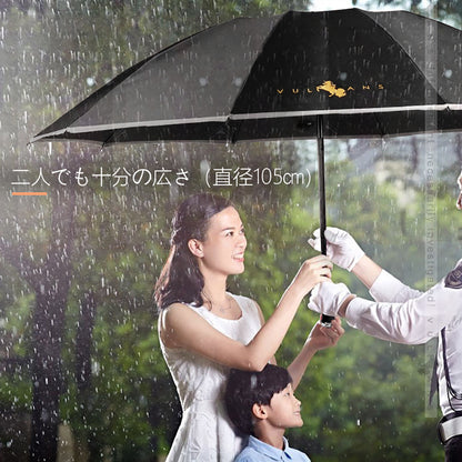晴雨兼用 折り畳み傘 10本骨 & 逆折り式 LEDライト 反射テープ 自動開閉 コンパクトサイズ 耐風 超撥水 梅雨対策 台風対応 日傘 UVカット 収納付き