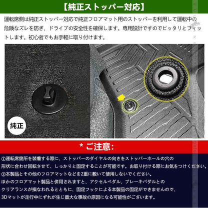 日産 セレナ C28 ガソリン車 3Dセカンドマット キズや汚れ防止 TPE材質 立体成型 カーマット 内装 カスタム パーツ 抗菌効果 セカンドシート アウトドア