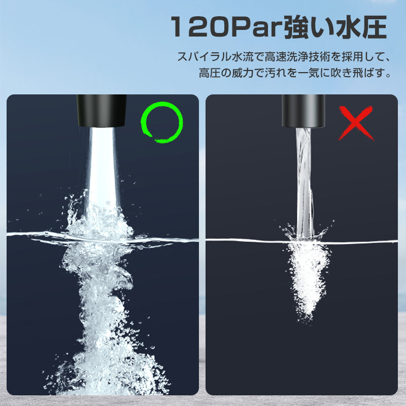 高圧洗浄機 コードレス 充電式 洗浄機 洗車機 強力噴射 バッテリー2個 吐出圧力3.5Mpa PSE認証済み 5in1ノズル 家庭用 小型 業務用 洗車 強力 軽量