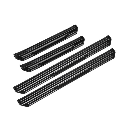 新型プリウス MXWH60/ZVW60 60系 スカッフプレート フロント+リア 保護ゴム付 サイドステップ外側 選べる2色 SUS304ステンレス 内装 パーツ アクセサリー