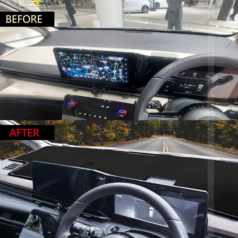 新型 セレナ C28 ガソリン車 ダッシュボードマット スエード調生地 ダッシュマット 内装 パーツ カスタム アクセサリー 映り込み防止 アルカンターラ風 日産