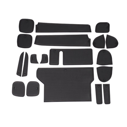 シエンタ MXPC10G MXPL10G MXPL15G ドアポケットマット 選べる4色 19枚 滑り止めマット インテリアマット 水洗いOK 内装 パーツ キズ防止