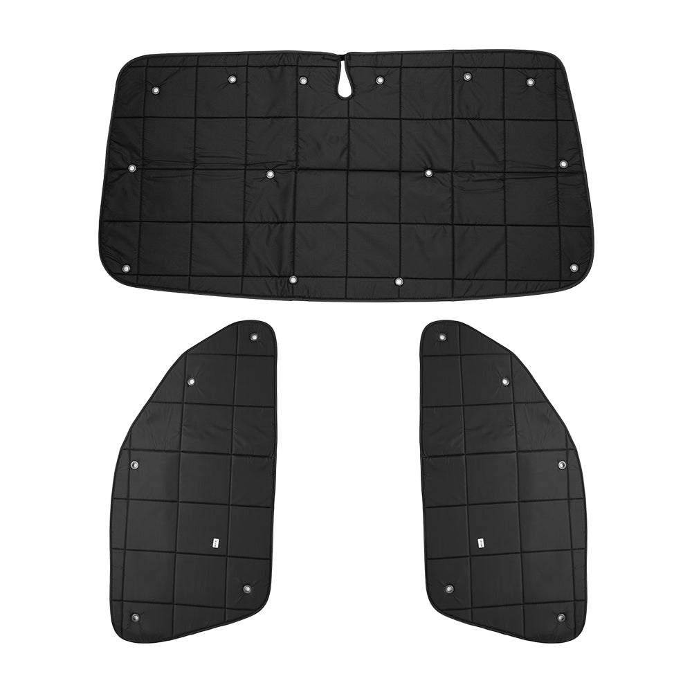 厚手 遮光 サンシェード フロント3枚 フロントセット 日除け ワンタッチサンシェード 車種選択可能 目隠し 断熱 遮熱 車中泊 日よけ 内装 パーツ カーシェード