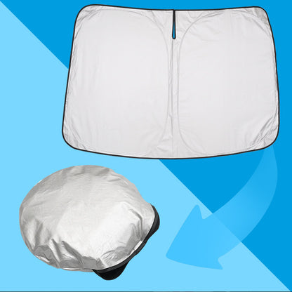 新型プリウス MXWH60/ZVW60 フロントガラス サンシェード ワンタッチ フロントシェード 日よけ 遮熱 アウトドア 断熱 遮光率99％ 紫外線対策 内装 パーツ 60系