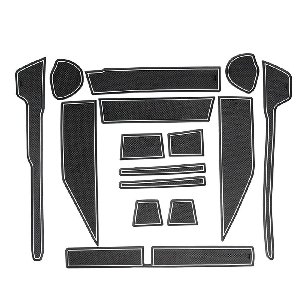 アトレー S700V/S710V ハイゼットカーゴ ドアポケットマット 選べる4色 15枚 ラバーマット 滑り止め 取説付 水洗い 内装 パーツ キズ防止 ダイハツ コンソール