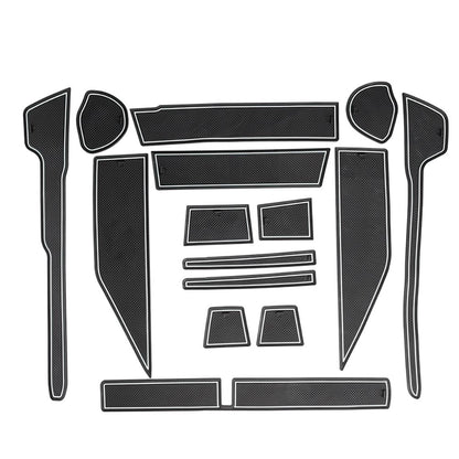 アトレー S700V/S710V ハイゼットカーゴ ドアポケットマット 選べる4色 15枚 ラバーマット 滑り止め 取説付 水洗い 内装 パーツ キズ防止 ダイハツ コンソール