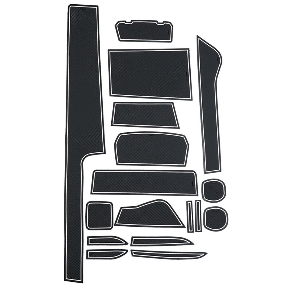 日産 サクラ B6AW ドアポケットマット 4色あり ラバーマット 17枚 滑り止めマット センターコンソール ドリンクホルダー インテリアマット 水洗い 内装 パーツ