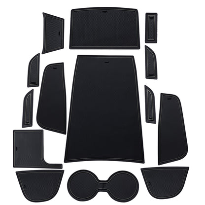 エクストレイル T33/SNT33 ドアポケットマット 選べる4色 14枚セット ラバーマット 滑り止め 取説付 インテリア 水洗いOK 内装 パーツ ノンスリップマット