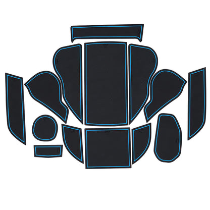 クラウン クロスオーバー AZSH35/TZSH35 ドアポケットマット 選べる4色 14枚 滑り止めマット インテリアマット 水洗いOK 内装 パーツ キズ防止