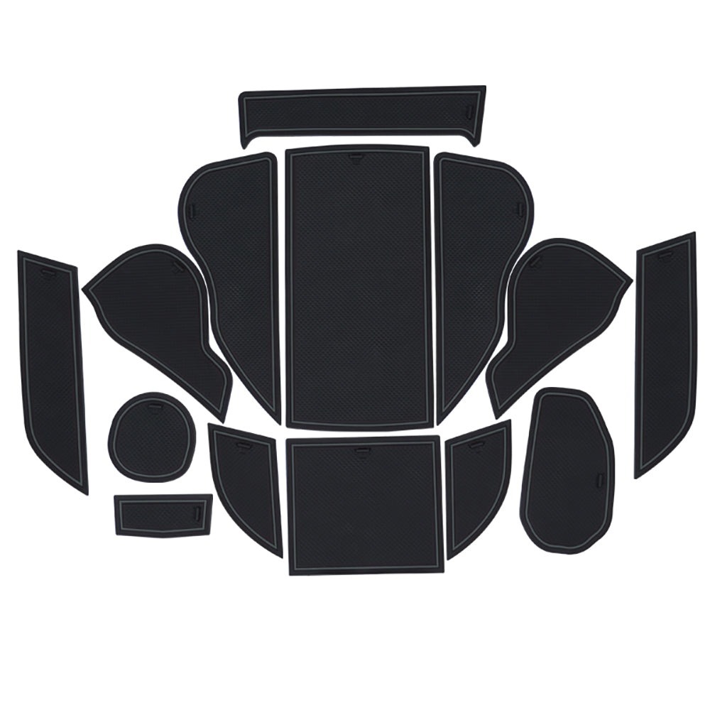 クラウン クロスオーバー AZSH35/TZSH35 ドアポケットマット 選べる4色 14枚 滑り止めマット インテリアマット 水洗いOK 内装 パーツ キズ防止