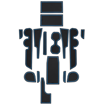 ライズ/ロッキー A200/A210 前期/後期 ドアポケットマット 4色 16枚セットラバーマット 滑り止め インテリアマット 水洗いOK 内装 パーツ ノンスリップマット