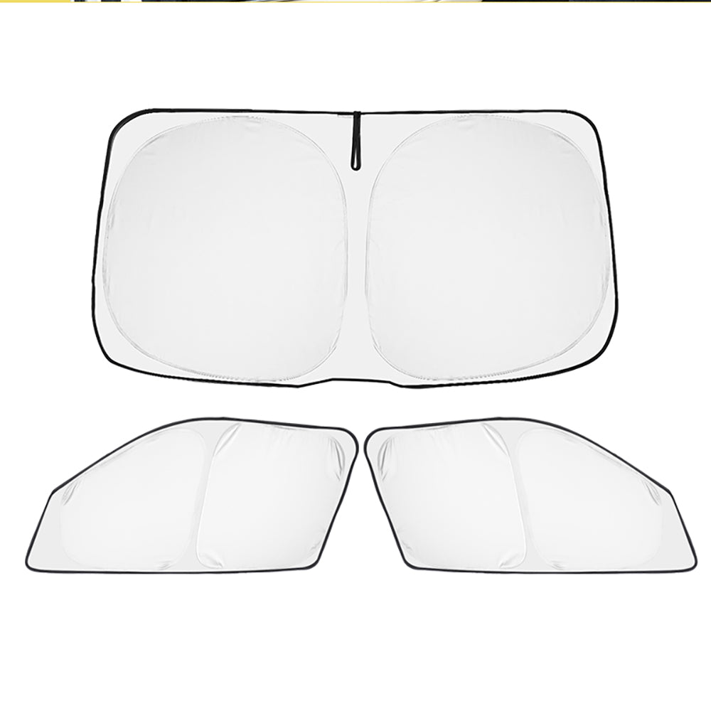 クイックサンシェード フロント3枚 車種選択可能 折り畳み式 車中泊 盗難防止 燃費向上 アウトドア キャンプ 日除け 内装 パーツ