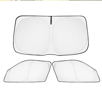 クイックサンシェード フロント3枚 車種選択可能 折り畳み式 車中泊 盗難防止 燃費向上 アウトドア キャンプ 日除け 内装 パーツ