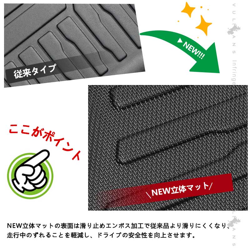 ノア90系 ヴォクシー90系 8人乗り 3Dセカンドマット+サードマット キズや汚れ防止 TPE材質 立体成型 カーマット 内装 カスタム パーツ 3Dマット アクセサリー