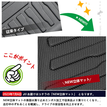 ランドクルーザー300系 5人乗り 3Dラゲッジマット キズや汚れ防止 ラゲージトレイ TPE材質 カーマット ズレ防止 内装 カスタム パーツ トランクマット トヨタ