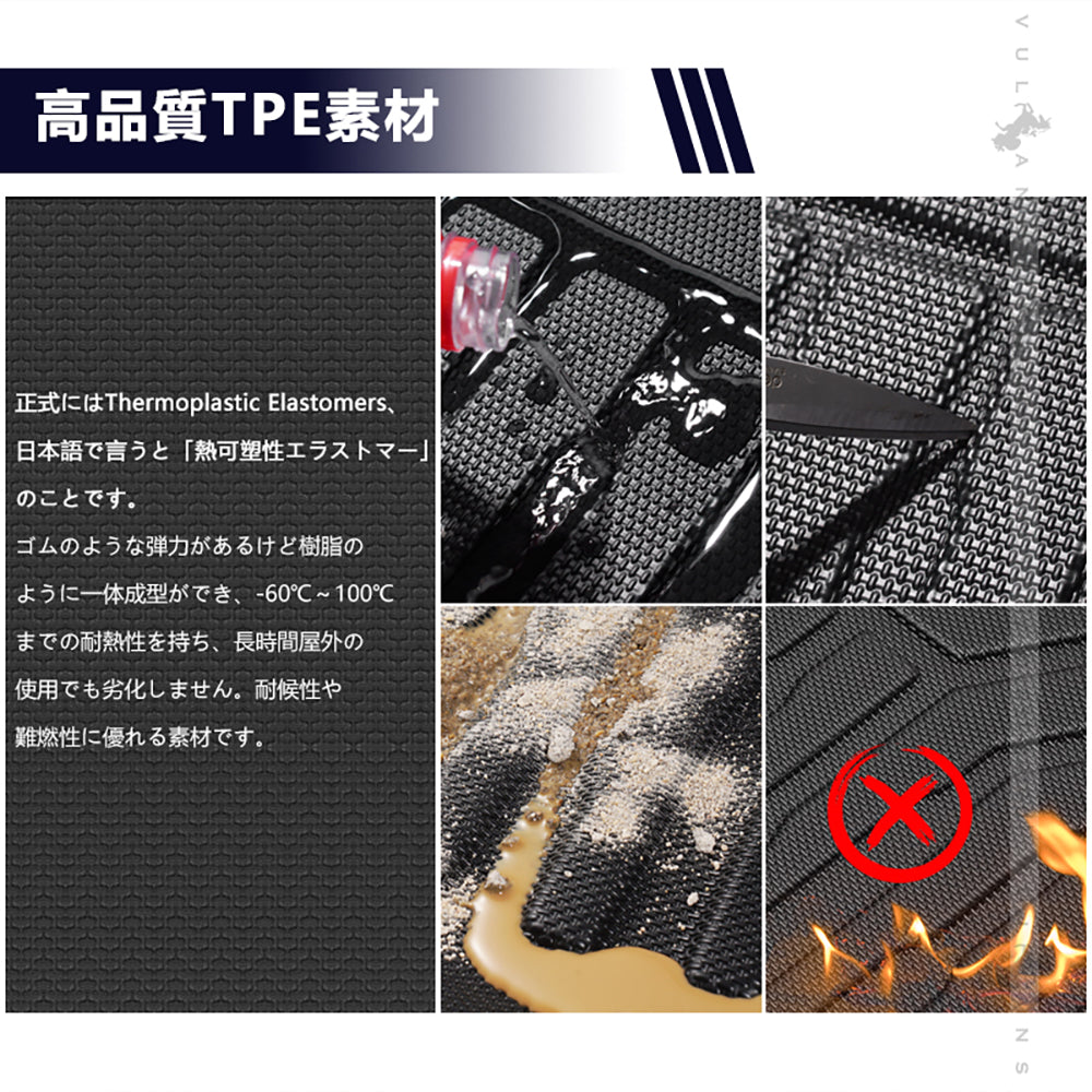 ランドクルーザー300系 5人乗り 3Dラゲッジマット キズや汚れ防止 ラゲージトレイ TPE材質 カーマット ズレ防止 内装 カスタム パーツ トランクマット トヨタ