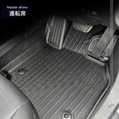 クラウン クロスオーバー SH35 3Dフロアマット キズや汚れ防止 3枚 TPE材質 立体成型 カーマット ズレ防止 内装 カスタム パーツ 消臭 抗菌 用品 アクセサリー