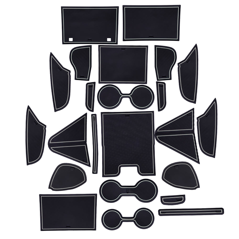 プリウス60系 ドアポケットマット 選べる4色 23枚セット 滑り止めマット インテリアマット 水洗いOK 内装 パーツ キズ防止