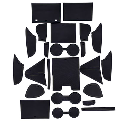 プリウス60系 ドアポケットマット 選べる4色 23枚セット 滑り止めマット インテリアマット 水洗いOK 内装 パーツ キズ防止