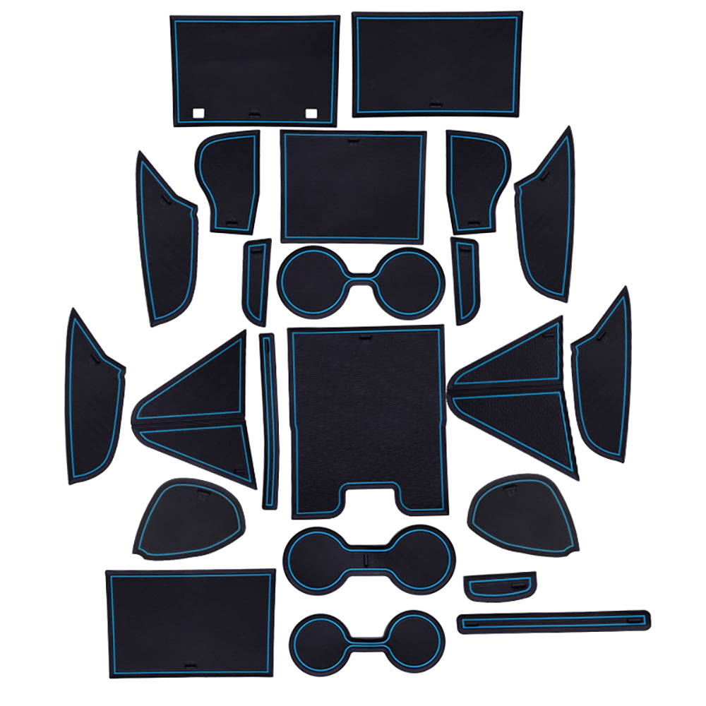 プリウス60系 ドアポケットマット 選べる4色 23枚セット 滑り止めマット インテリアマット 水洗いOK 内装 パーツ キズ防止