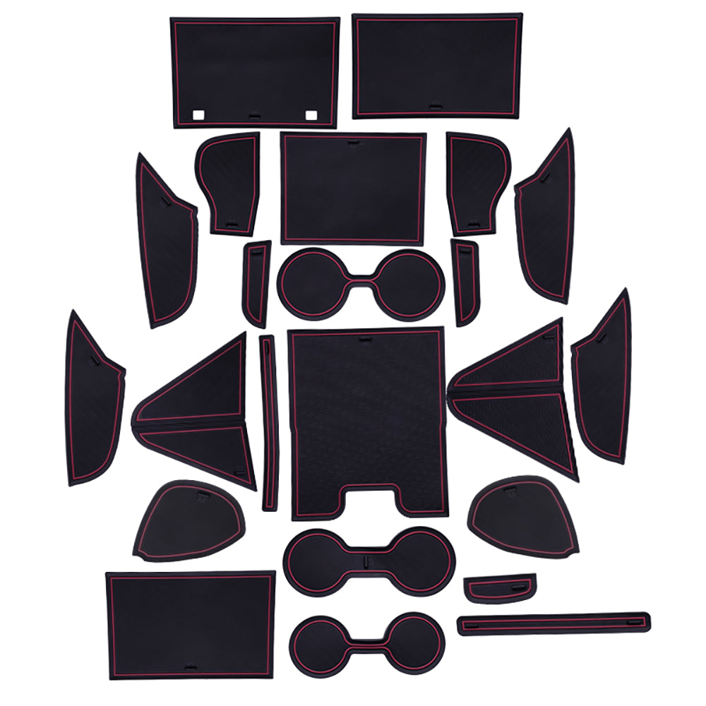 プリウス60系 ドアポケットマット 選べる4色 23枚セット 滑り止めマット インテリアマット 水洗いOK 内装 パーツ キズ防止