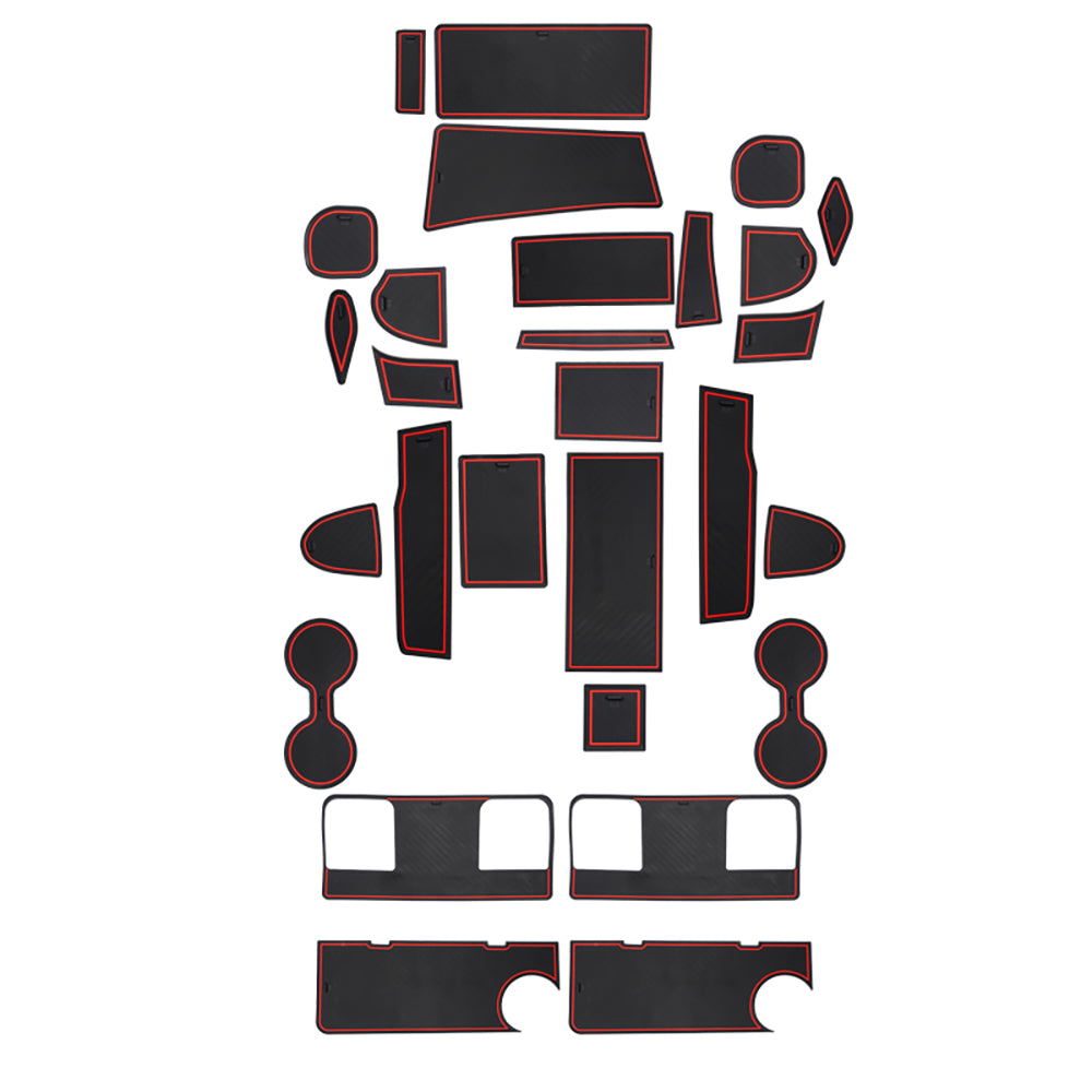 セレナ C28 ガソリン車 ドアポケットマット 選べる4色 28枚セット 滑り止めマット インテリアマット 水洗いOK 内装 パーツ キズ防止