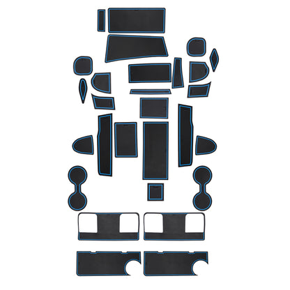 セレナ C28 ガソリン車 ドアポケットマット 選べる4色 28枚セット 滑り止めマット インテリアマット 水洗いOK 内装 パーツ キズ防止