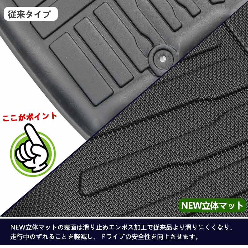 セレナ C28 e-POWER 7人乗り 3Dセカンドマット 汚れ防止 TPE材質 立体 カーマット ズレ防止 内装 カスタム パーツ 用品 アクセサリー フロアマット
