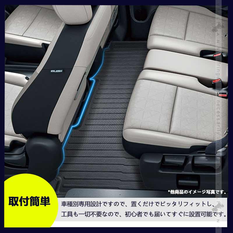 セレナ C28 e-POWER 7人乗り 3Dセカンドマット 汚れ防止 TPE材質 立体 カーマット ズレ防止 内装 カスタム パーツ 用品 アクセサリー フロアマット