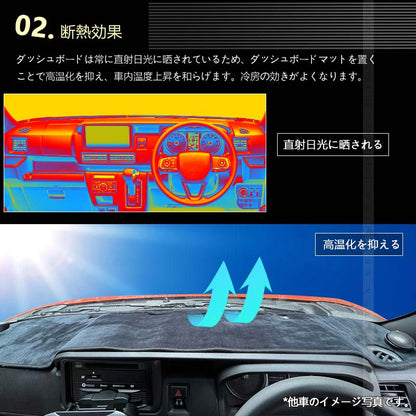 日産 セレナ C28 ヘッドアップディスプレイ搭載車 ダッシュボードマット スエード調生地  ダッシュマット 内装 パーツ カスタム  映り込み防止 日産 UVカット