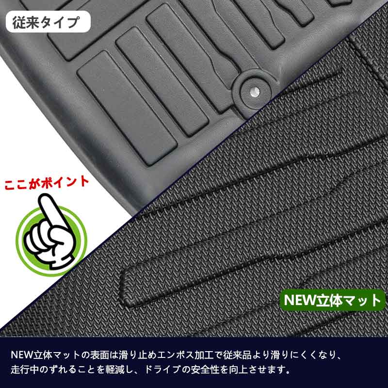 三菱 アウトランダー PHEV GN0W 3Dフロアマット 3枚セットTPE材質 立体 カーマット ズレ防止 内装 カスタム パーツ 用品 アクセサリー アウトドア